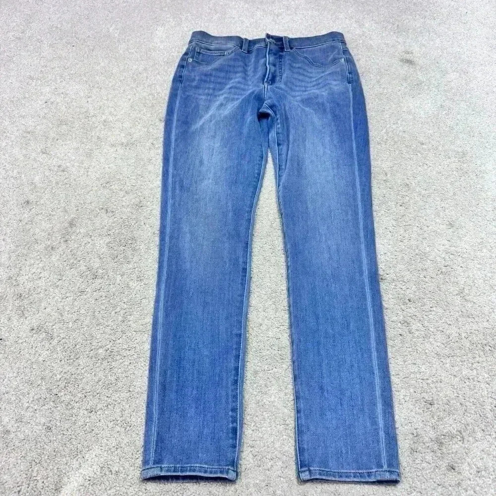 Express Jeans Skinny High Rise Blue Pockets Women’s Size 4